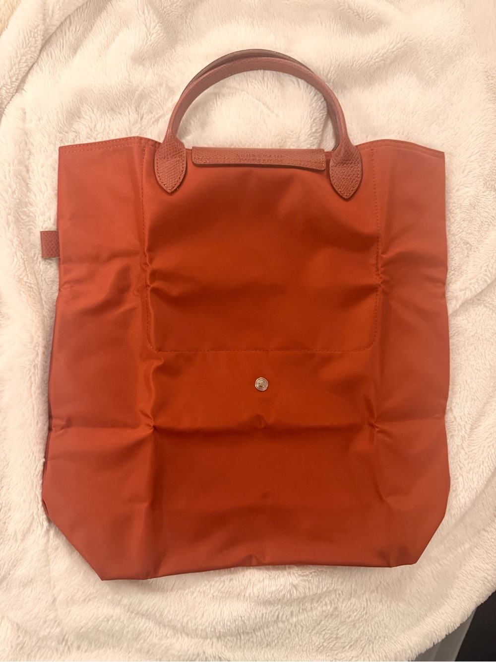 Longchamp Replay Medium Top-Handle Bag in Rust NWOT - Picture 3 of 4